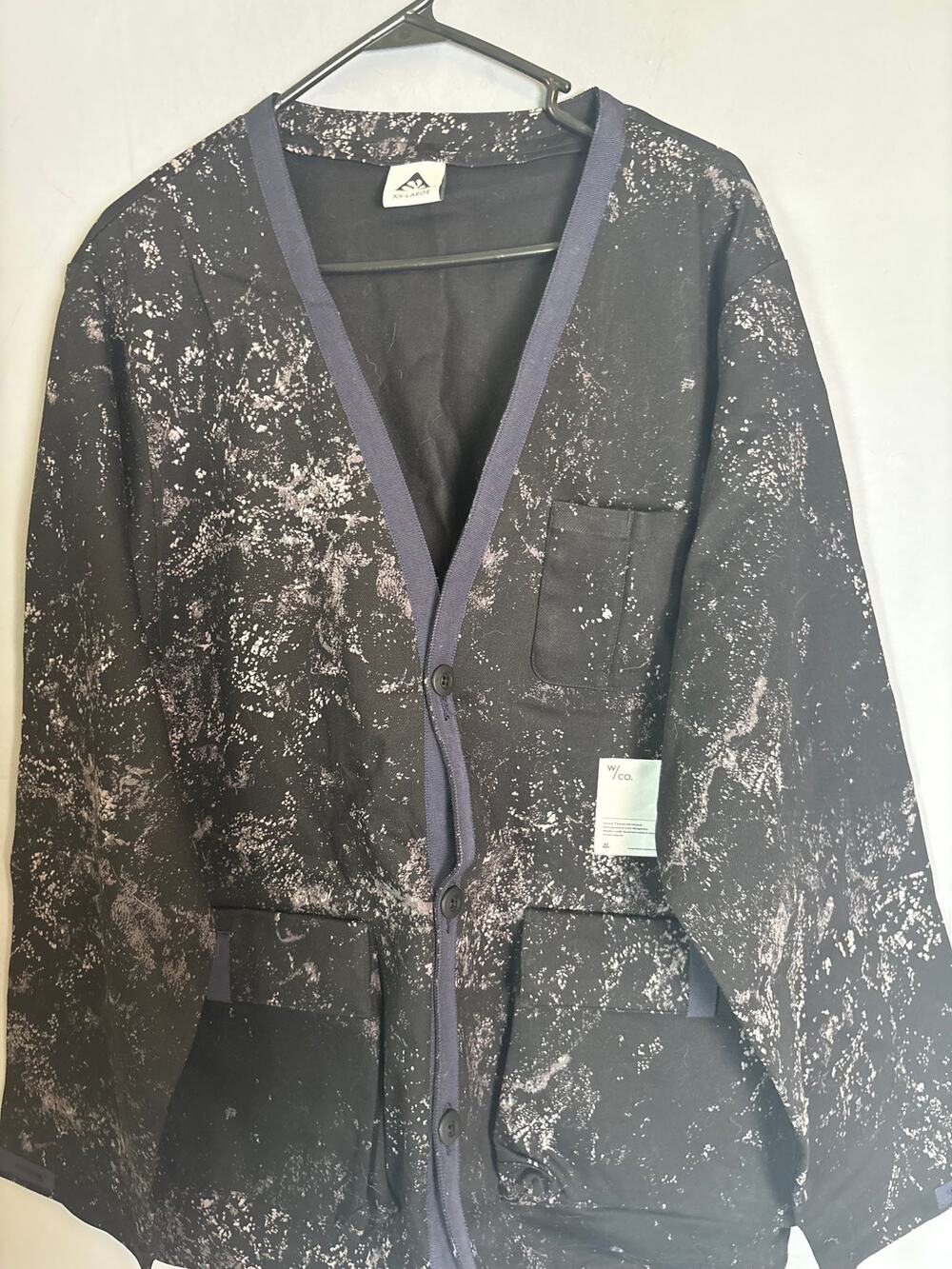 Wasted Collective Made in Japan Black Pattern Jacket Men’s Size XXL Read